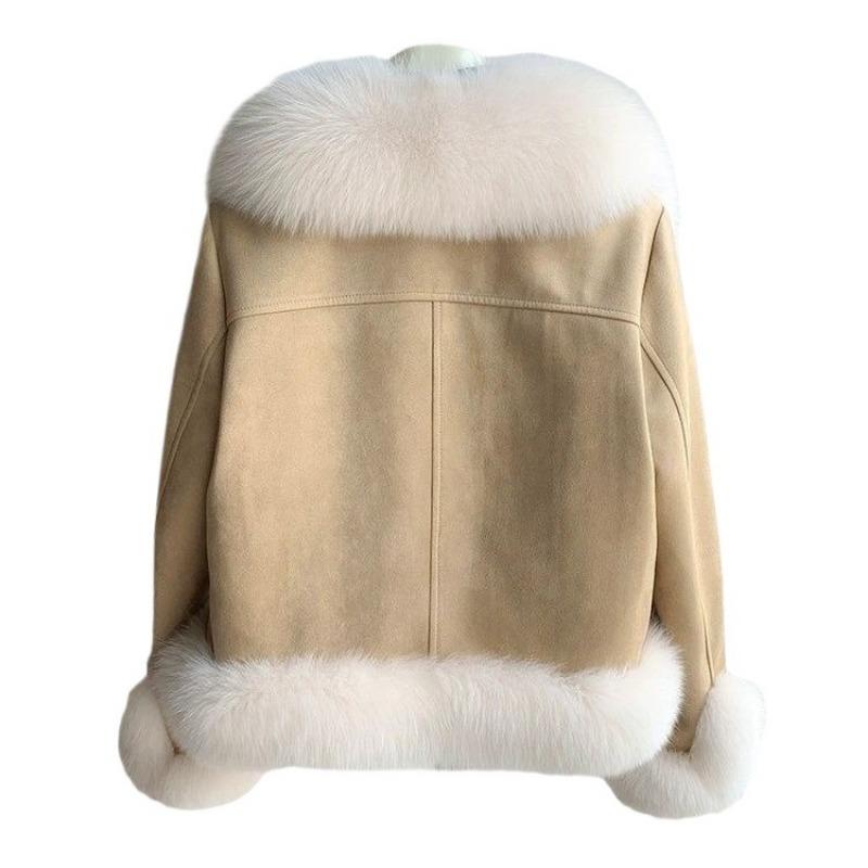 Imitation Fox Fur Jacket Women's Short Autumn and Winter New Warm Outer Top Light Trendy