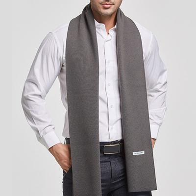 Winter Warm Men Scarf Solid Color Faux Cashmere Long Scarf Fashion Soft Scarf Shawl Wrap Formal Casual Wear