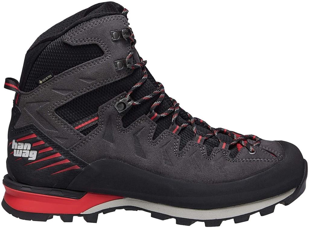 Hanwag Makra Pro GTX Trekking Shoes (H100500) Asphalt/red