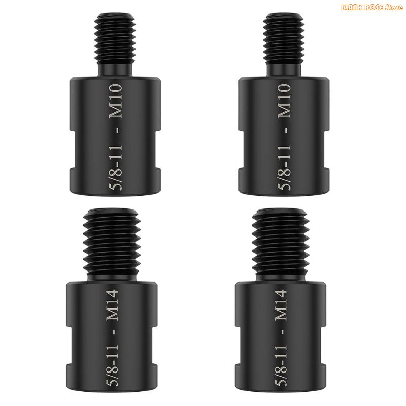 K1AE Pack of 4 Steel Thread Adapters Converts To M 10 M 14 Male for Grinders
