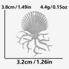 6pcs New Ocean Animal Stainless Steel Charms For Jewelry Making Supplies Metal Conch Shell Turtle Seahorse Pendant DIY Materials