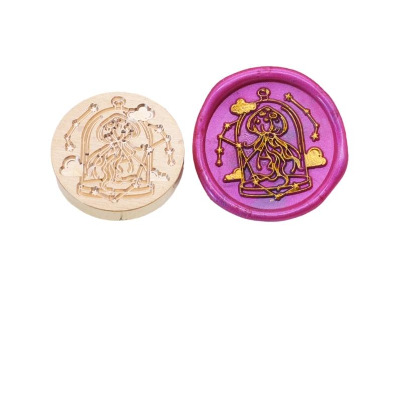 Meerestier Wachssiegelkopf, Ozean-Serie Wachssiegelstempelkopf Ersatz für Einladungen Briefumschlag