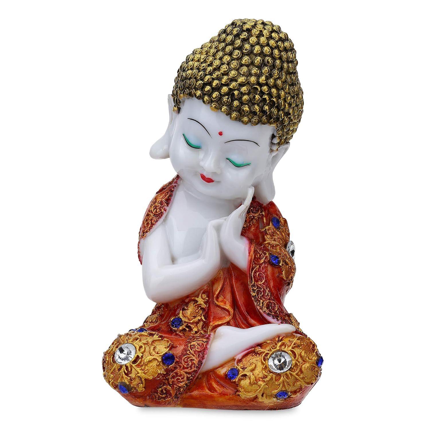 

Полирезиновая статуэтка Будды Декоративная фигурка Маленький Будда-монах, (красный)