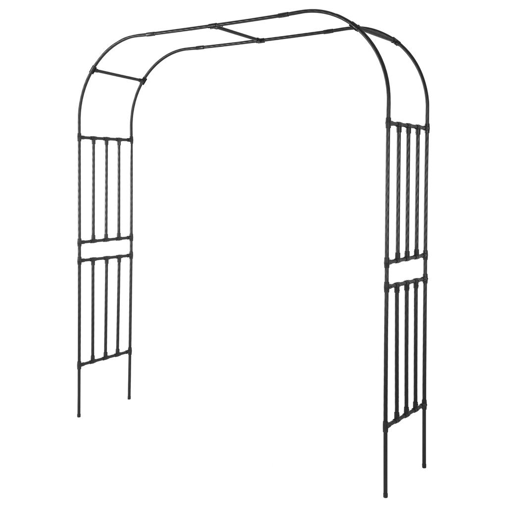 7.87ft Metal Arch Frame for Climbing Plants Garden Arch Metal Trellis for Flower Vines Wedding Bridal Party Decoration