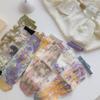 1 Pair Women's France Floral Ultra-Thin Transparent Crystal Silk Socks New Sweet Cute Japanese Summer Mid-Tube Elastic Socks