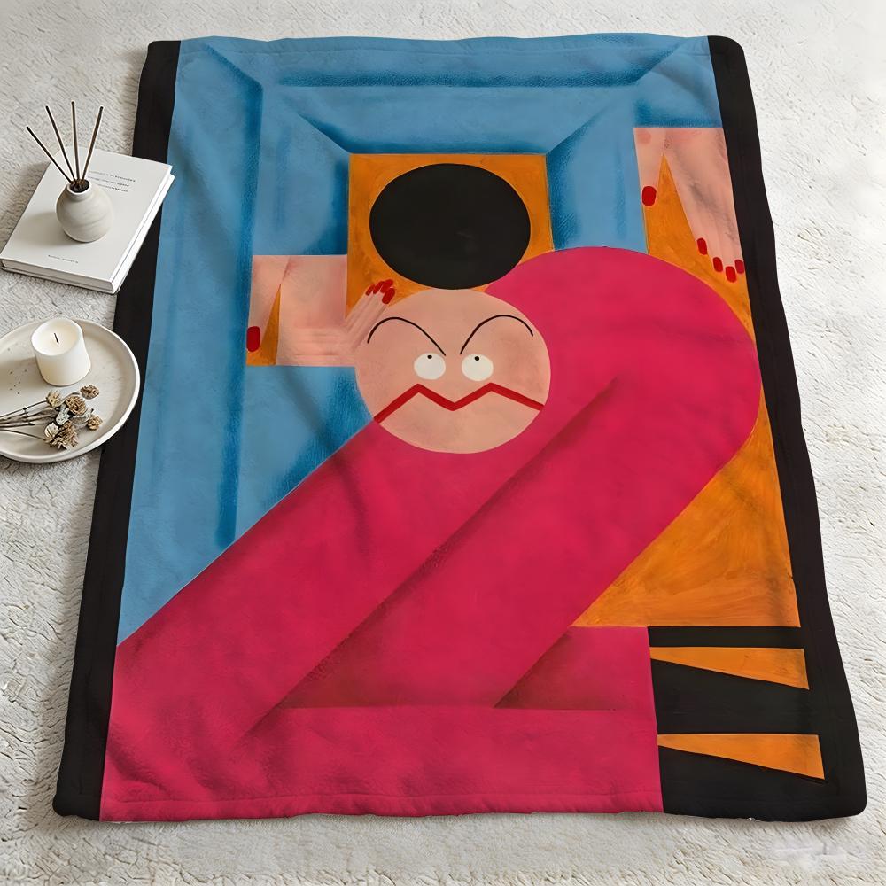 Artist SStefhany Y Lozanoo Throw Warm Soft Flannel Blanket Multiuse for Sofa Bed Camping Travel Nap