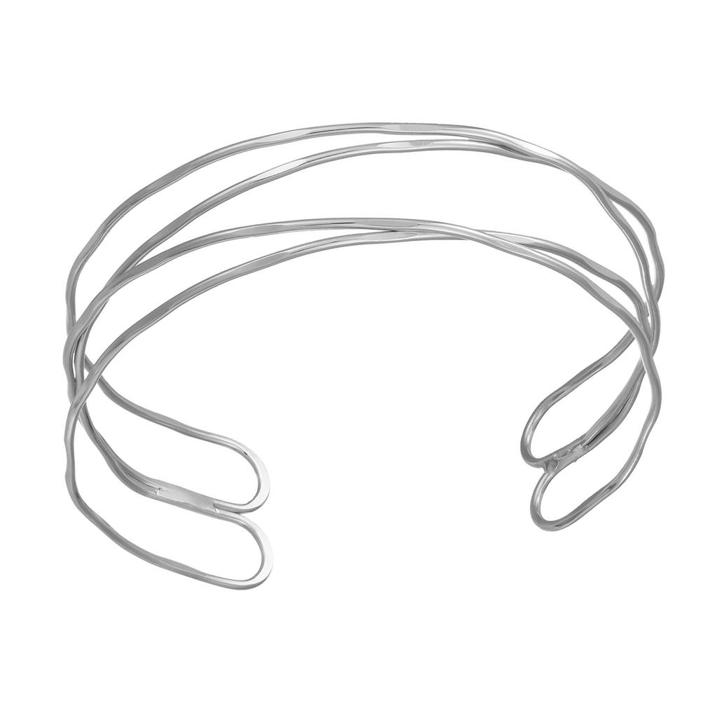 Fashionable Armlet Bracelet Hollow Multilayer Gold Color Adjustable Opencuff For Women Various Formal Occasion Dressing