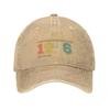 Cappellino da Baseball in Cotone Personalizzato Vintage Edizione Limitata 1976 Compleanno Unisex Regolabile Cappello da Papà Sportivo