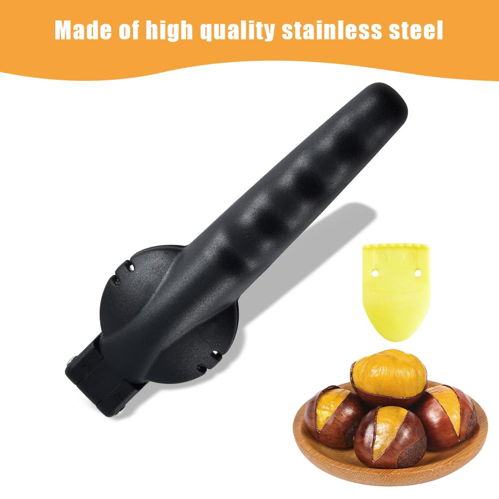 Chestnut Clip Stainless Steel Chestnut Cutter Metal Nutcracker Chestnut Opener for Walnuts/Chestnuts/Nuts Kitchen Tool