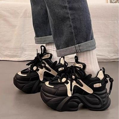High On Platform Dad Shoes for Women Daily Routine Original Vulcanized Shoe 2025 New Spring Autumn Casual Sports Woman Footwear