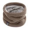 Autumn and winter solid color scarves for men and women riding windproof, piled and thickened warm wool pullover scarves are versatile