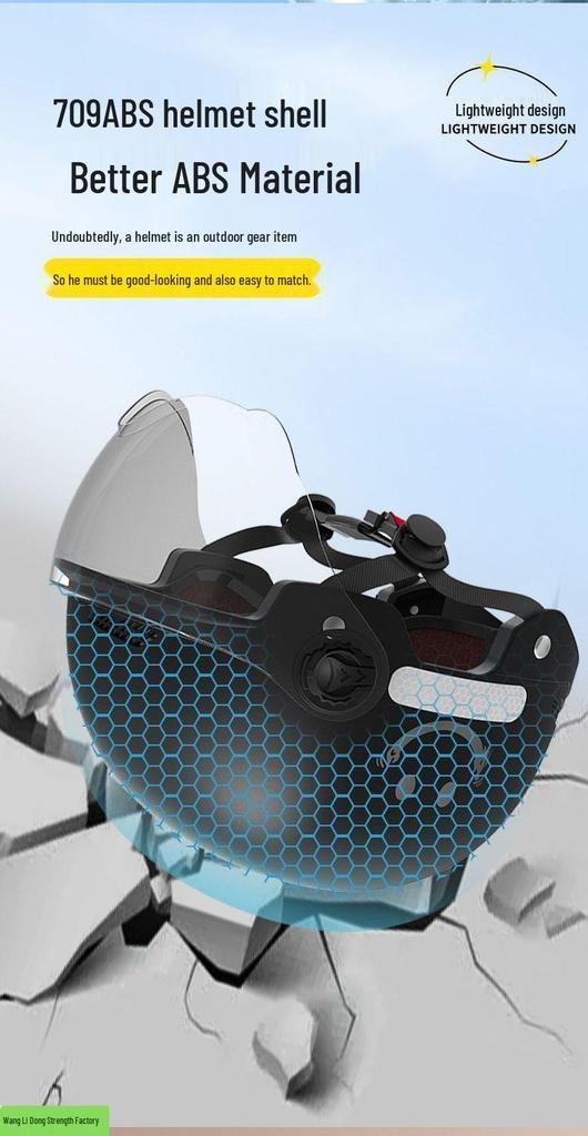 Unisex Smiley Motorcycle/Scooter Electric Safety Helmet - Summer, Universal Fit, Half-Coverage