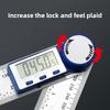 New Digital Angle Finder Protractor Multi-purpose Ruler Protractor Woodworking Construction Angle Ruler Portable Gauging Tools