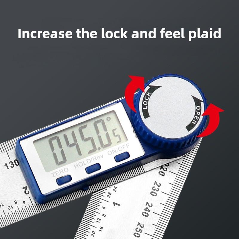 New Digital Angle Finder Protractor Multi-purpose Ruler Protractor Woodworking Construction Angle Ruler Portable Gauging Tools