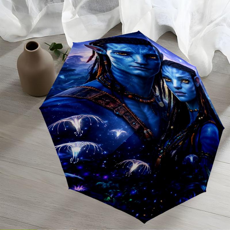 Avatar Theme Automatic Umbrella, Lightweight & Portable, 8 Rib, Perfect for Outdoor Travel, Birthdays, Christmas, Gifts.