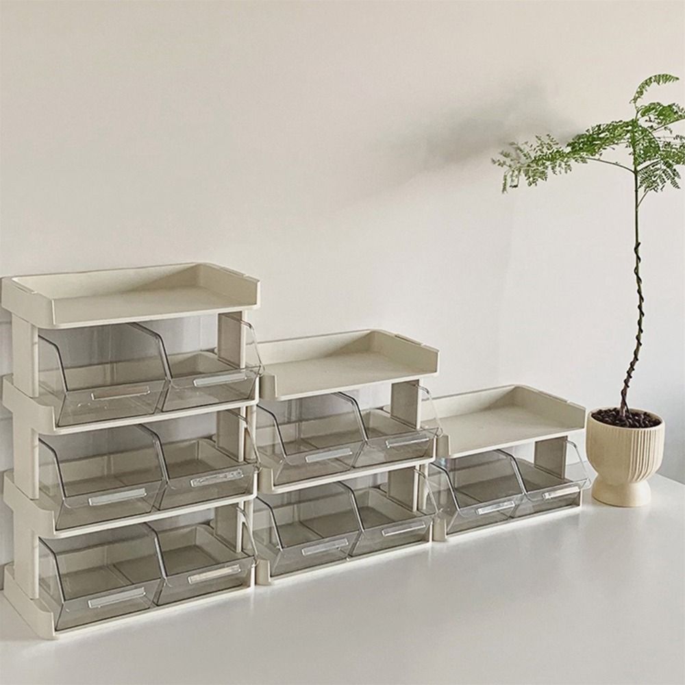 Space Saving Storage Drawer Rack Multi-layers Kitchen Organization Plate  Cosmetics