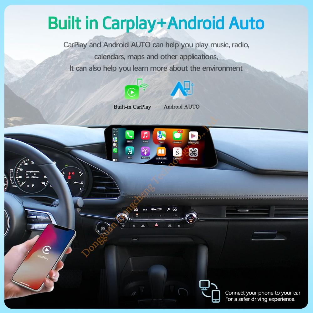 10.25" Car Multimedia Video Player For Mazda 3 CX-30 2020-2025 GPS Navigation Radio Android12 8+128G 8core CarPlay 4G 360Camera
