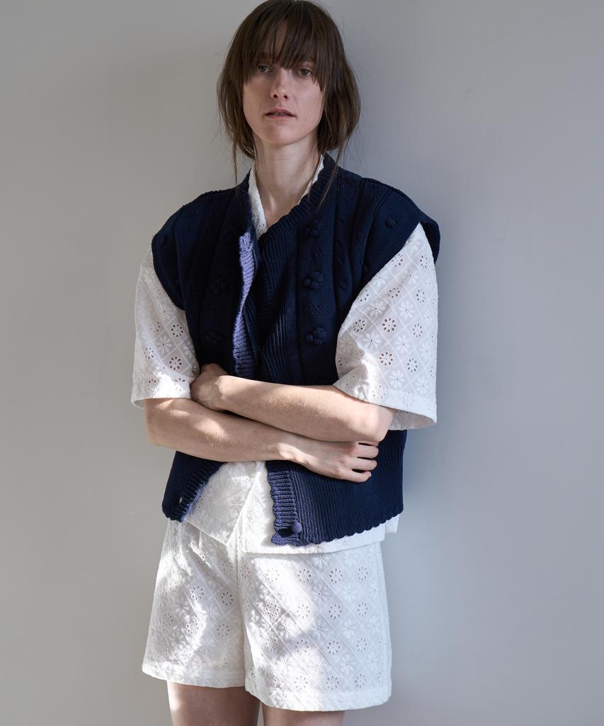 GRIDAJ Grida.J Jqd Knit Vest _ Navy