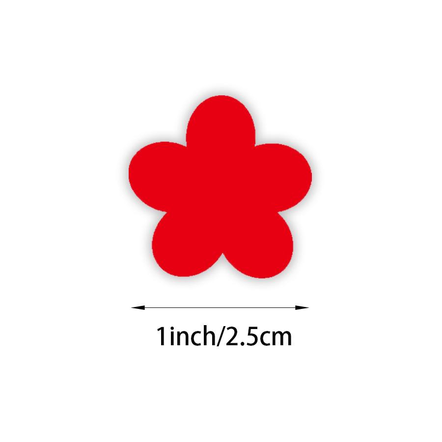 Heart-Shaped Love Stickers - 500 Self-Adhesive Labels per Roll