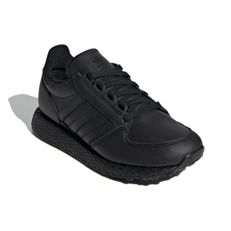 Adidas Originals Forest Grove J Cushioning Casual Shoes Kids Sneakers Black EG8959