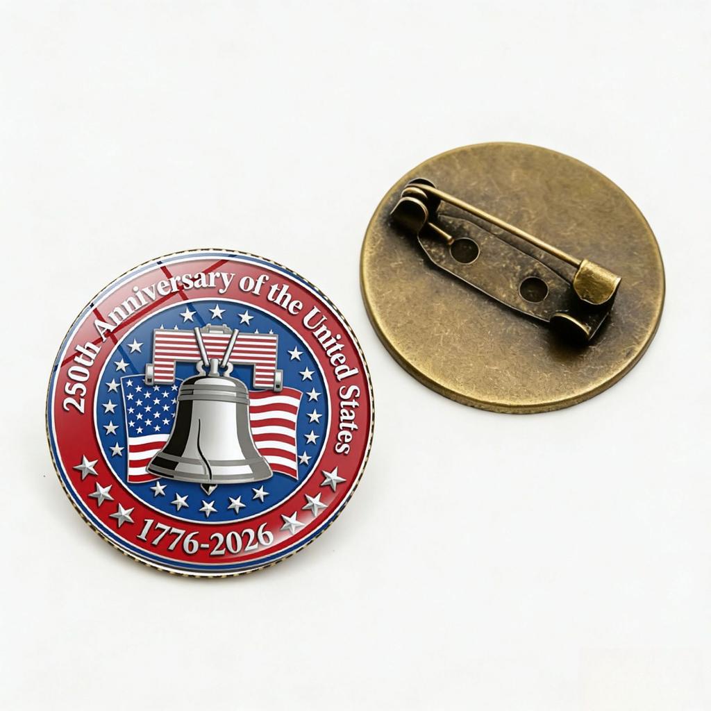 250th Anniversary Of The United States Commemorative Pin Us 250th Liberty Eagle Brooch 1776-2026 American Patriotic Badge Eagle