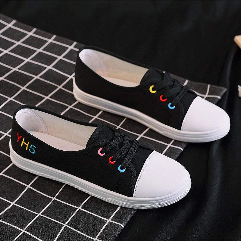 Cloth Shoes One Pedal Lazy Thin Flat-soled Little White Canvas Shoes Spring Shoes