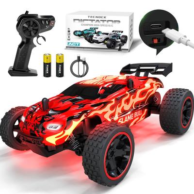 Tecnock RC Car for Kids, Type-C USB Charging, Off-Road Toy Car, 2.4Ghz RC Car, Birthday Gift (Red Bull)