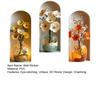 3 Pcs 3D Flower Vase Wall Stickers Faux Flower Wall Art Self-Adhesive Floral Blossom Wall Decals for Bedroom Living Room