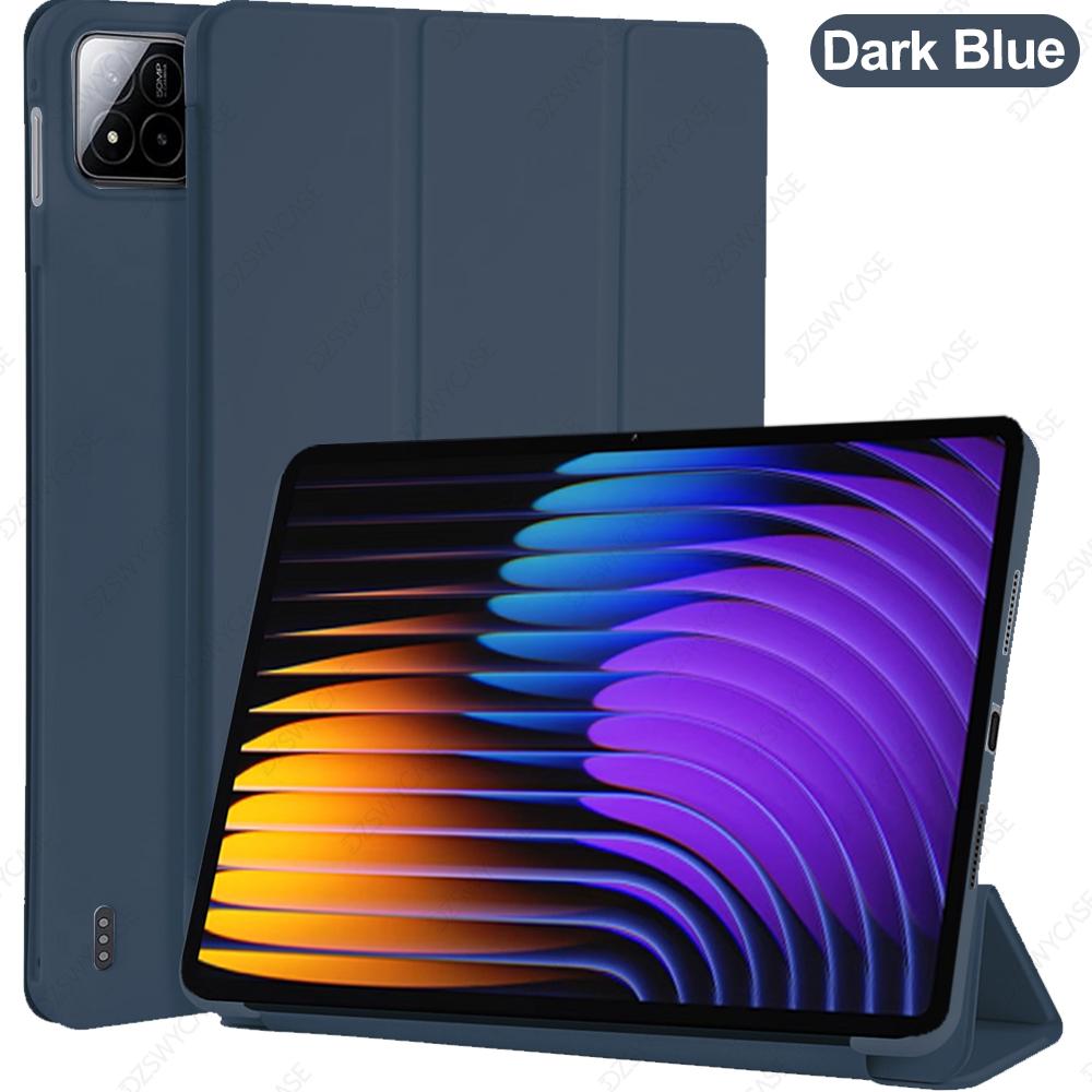 Case for Xiaomi Pad 7/7 Pro(11.2-Inch, 2024), for Xiaomi Pad 8/8 Pro(11.2-Inch, 2025)Back Tri-Fold Stand Protective Tablet Cover