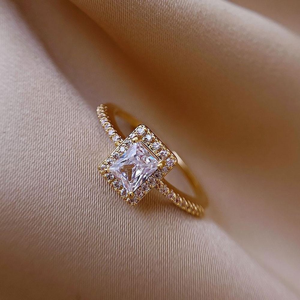 Gold Color Inlaid Diamond Cuff Rings For Women Sliver Color Paved Crystal Open Finger Accessory