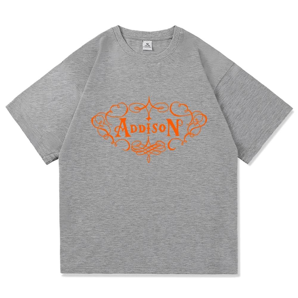 Addison Rae New Album Poster Print TShirt Fashion Men Women Cotton Fashion Harajuku Highstreet Top Oversized Casual Summer Tee