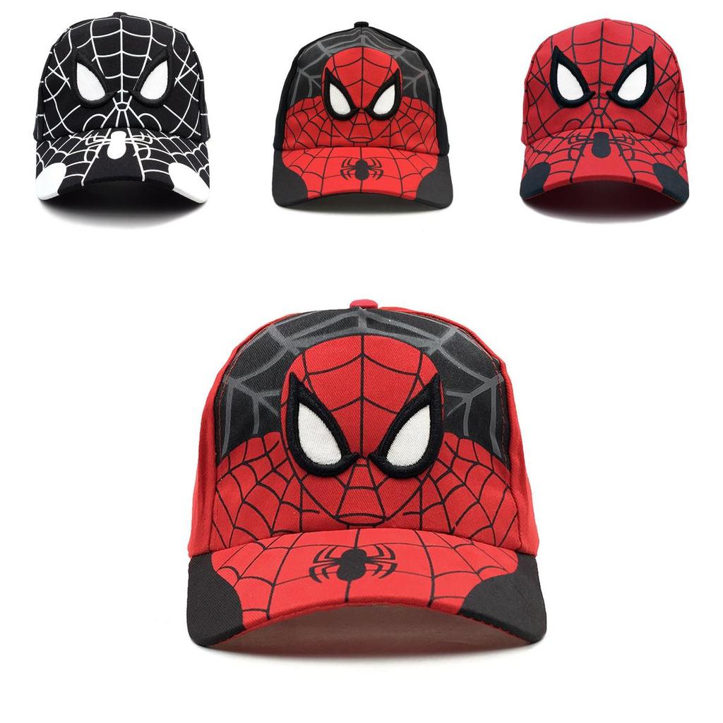 Spider Man Kids Cotton Baseball Cap With Embroidery Sun Hat For Outdoor Play And Sun Protection