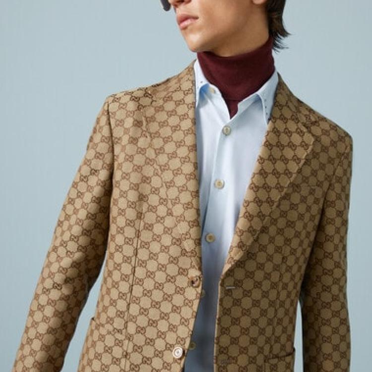 Gucci Gg Supreme Linen Blazer 742607-ZAM7G-2580