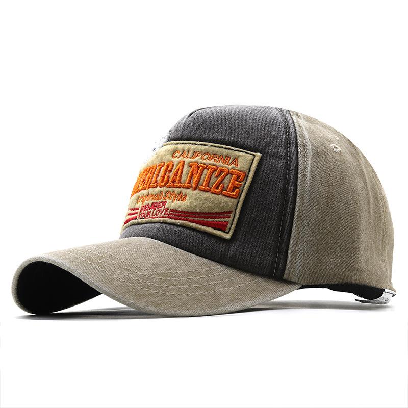 Hat Men's Patch Embroidery Alphabet Sports Baseball Cap Women's Casual Versatile Sunshade Korean Embroidery Cap ins Tide