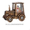 Christmas Lighted Tractor Warm Swirling Glitter with USB Cable Snowman Vintage Style Table