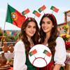 National Flag Headband Decoration ball game Fan Party Decoration Headband National Flag Headband Hair Accessories For Woman Man