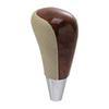 uxcell Auto Gear Stick Shift Knob Wood Knob for Car Leather Toyota Compatible RAV4