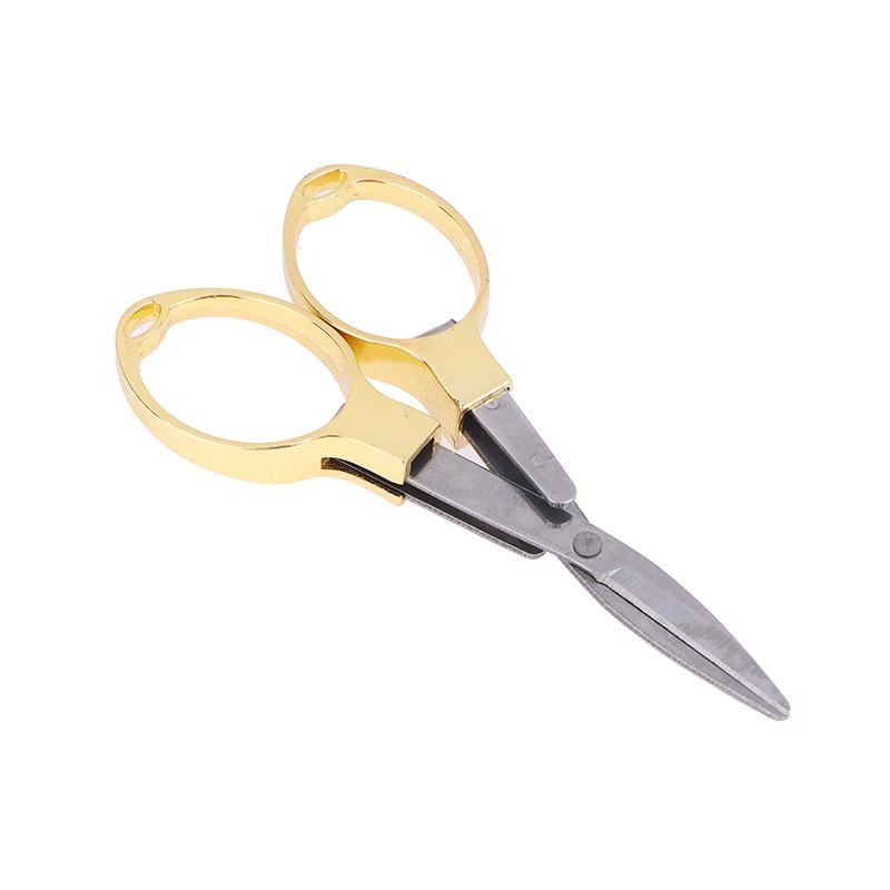 Multifunctional Needlework Scissors Portable Folding Scissors Carbon Steel Fishing Line Cutting Tools Mini Tackle Supplies