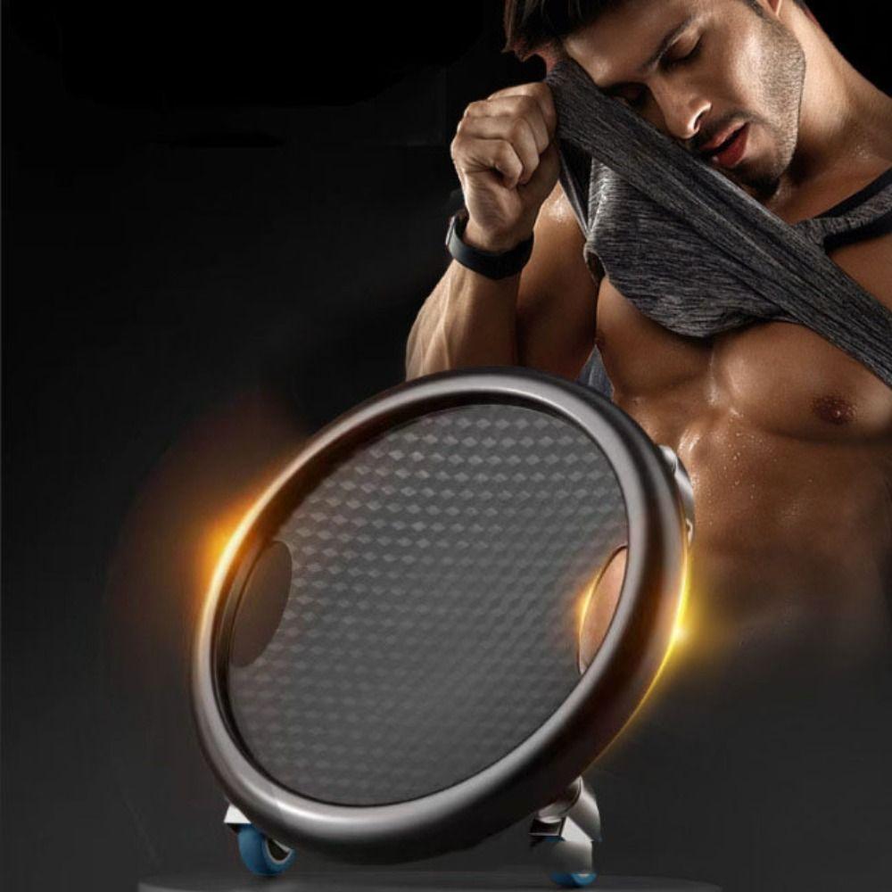 Multifunctional Abdominal Wheel Roller Safety Abdominal Muscle Trainer Fitness Sliding Disc  Gym