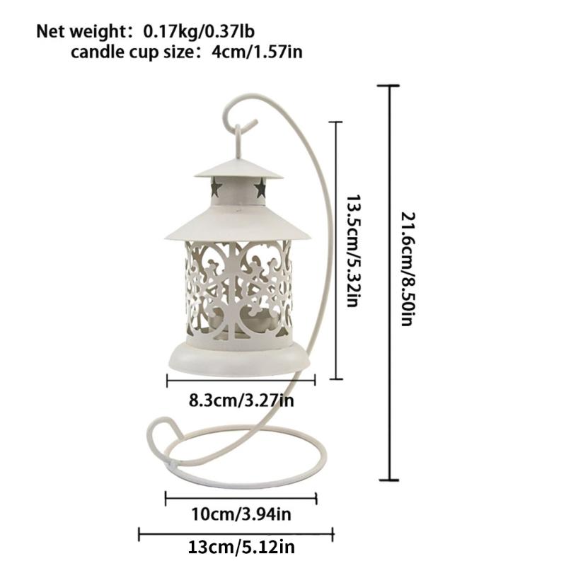Decorative Iron Birdcage Lanterns Tealight Candle Stand With Hollowout Motifs For Outdoor Indoor Ambiances Lighting