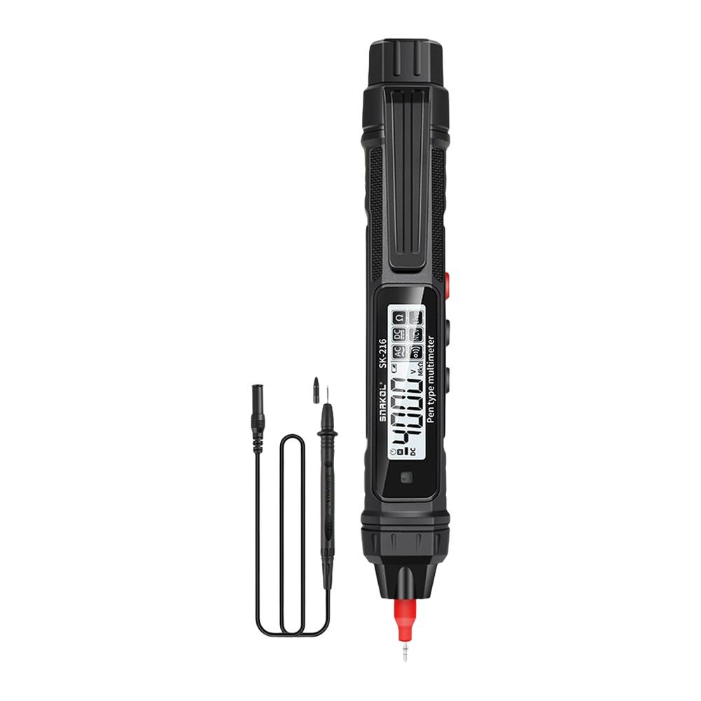 216 216B Compact Digital Multimeter Pen with NCV Live Wire Detector Backlit LCD Screen for Electrical Diagnostics