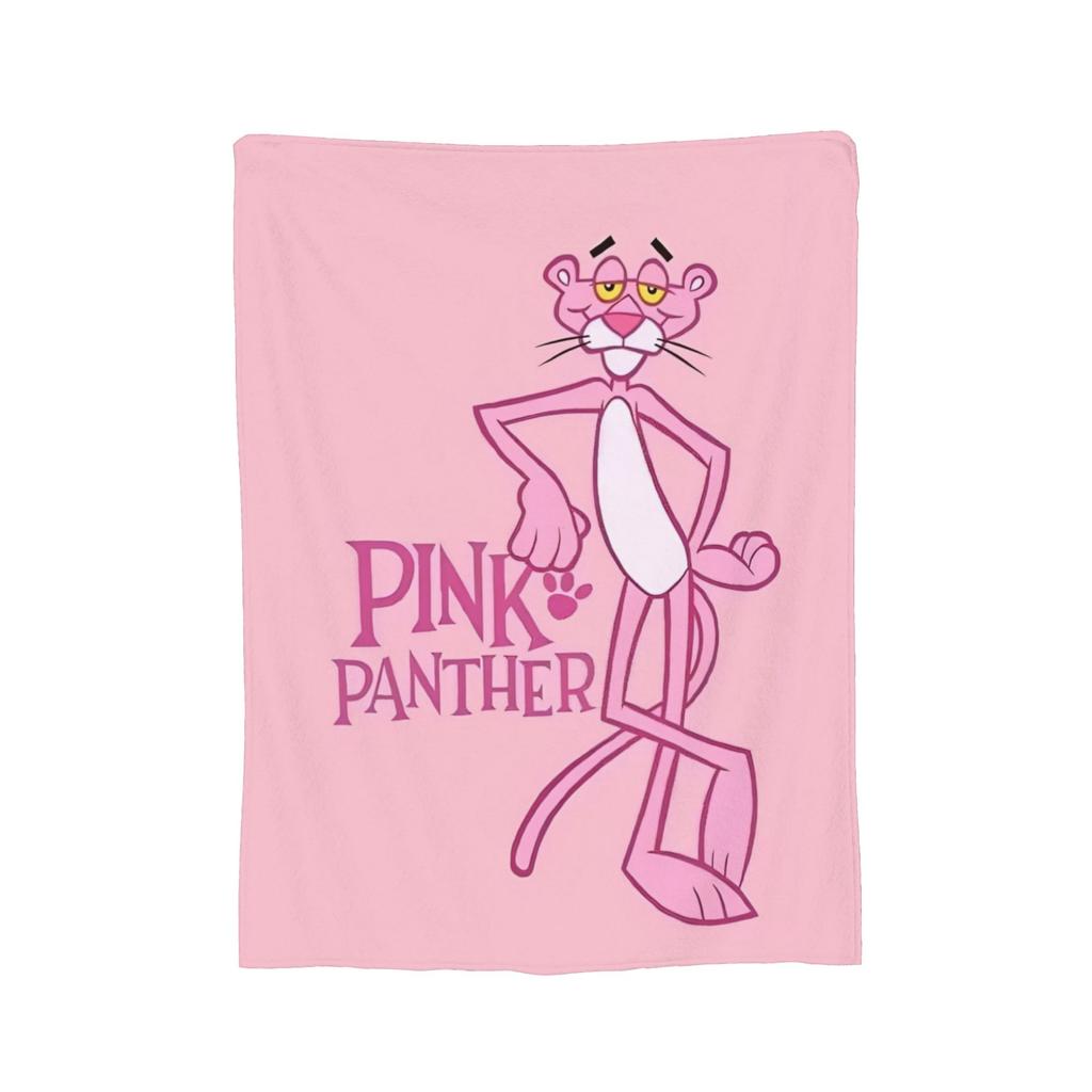 Pinks Panthers Wool Blanket Throw Blanket for Home 125*100cm Bedspread,