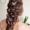3Pcs Bridal U-shaped Pin Metal Barrette Clip Hairpins Rhinestone Wedding Hairstyle Design Tools Women Wedding Hair Accessories