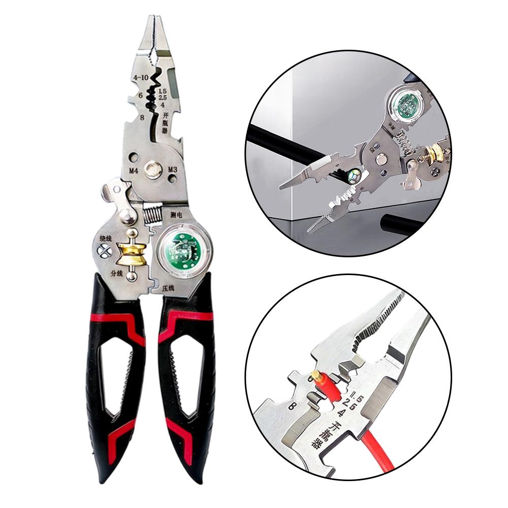 Industrial Wiring As Shown Wire Stripper Multi-functional Wire Stripper Cable Cutter Forged Chromium-vanadium Steel