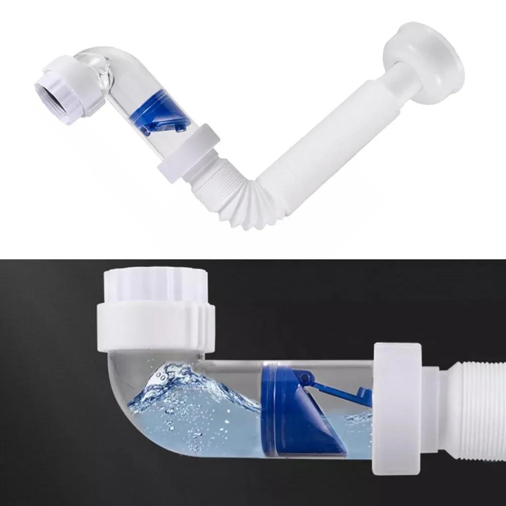 Flexibilní dřez Deodorant odtokové potrubí Hadice proti zápachu Umyvadlo Kanalizační odtokové potrubí Příslušenství 41,50 x 10,15 x 3,65 cm