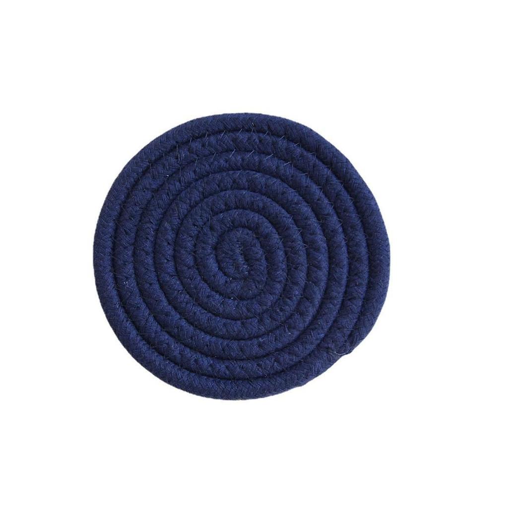 Handmade Nordic Style Heat-Resistant Cotton Rope Coasters – Thick Woven Placemats