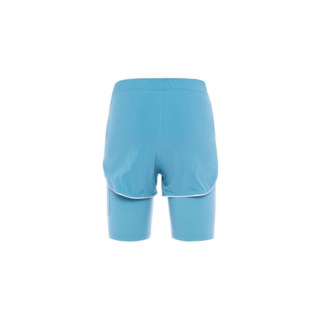 Nike Solid Color Logo Print Zipper Casual Shorts Women Shorts Blue DQ5936-424