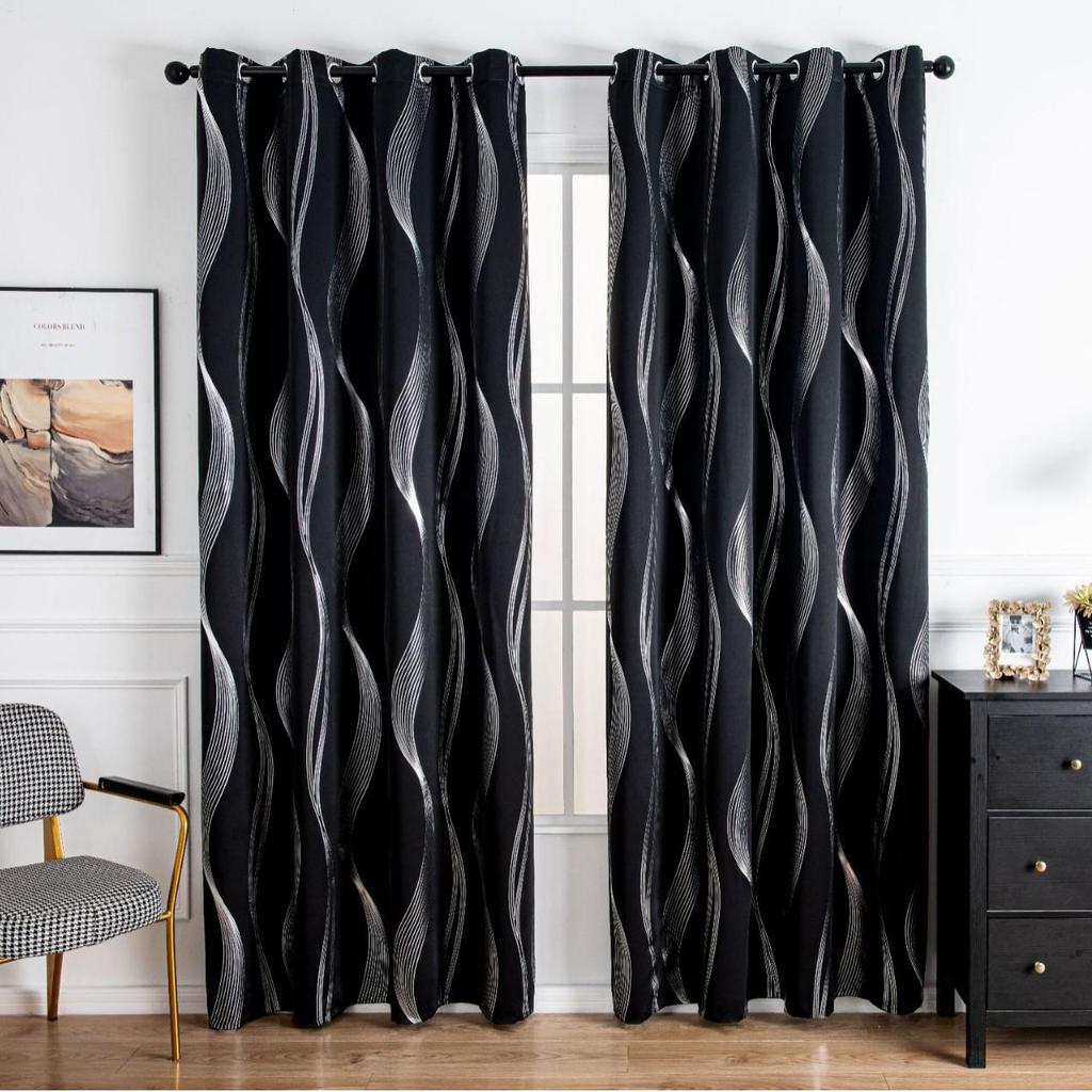 Solid Color Blackout Curtains - Heat Insulation & Sun Protection
