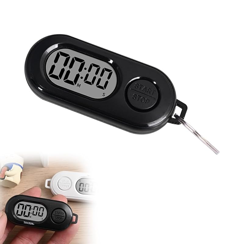 

Спортивний таймер UrbanPulse, Секундомір, Таймер з РК-дисплеєм, Портативний годинник з брелоком, Великий екран, Водонепроникний, Портативний, Компактний, Стиль брелока