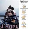 1pc J Hope Flannel Blanket [Cozy Throw Blanket] For Sofa, Bed, Travel, Camping, Livingroom, Office, Couch, Chair, And Bed